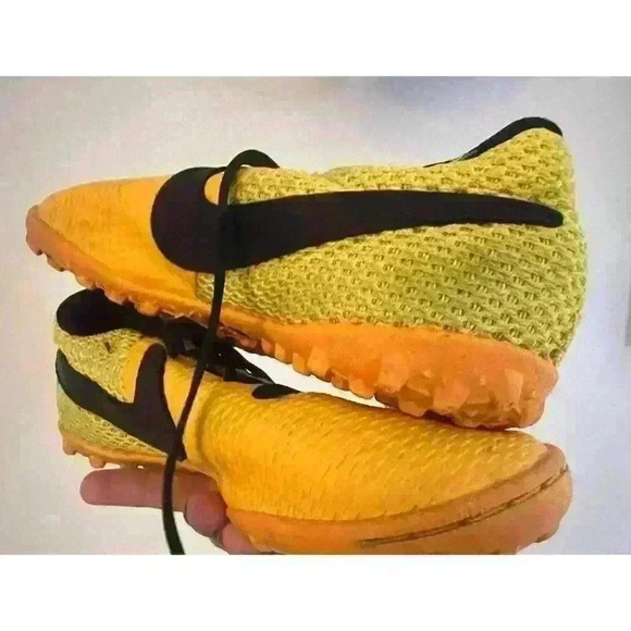 Nike JR Elastico Pro III TF Orange/Yellow Sz- 4Y Soccer Cleats Kid Youth - Picture 3 of 3